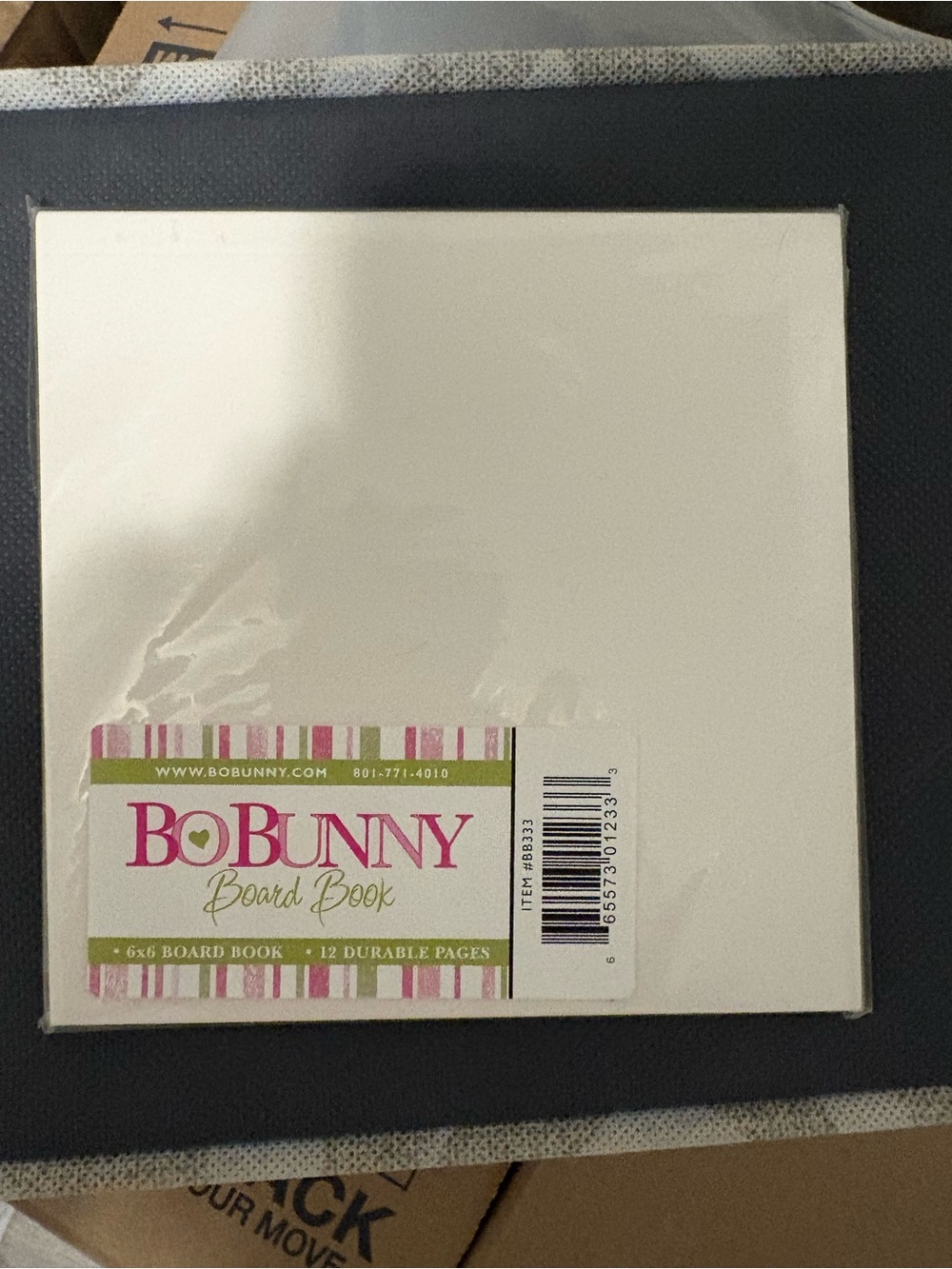 White Board Book - 6x6 Blank Pages for Crafts